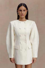 Beatrice Blazer Mini Dress - Ivory