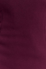 Cary Folded Strapless Crepe Midi Dress - Wine