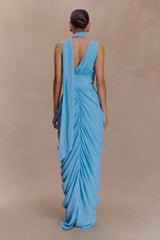 Alex Chiffon Maxi Dress - Blue